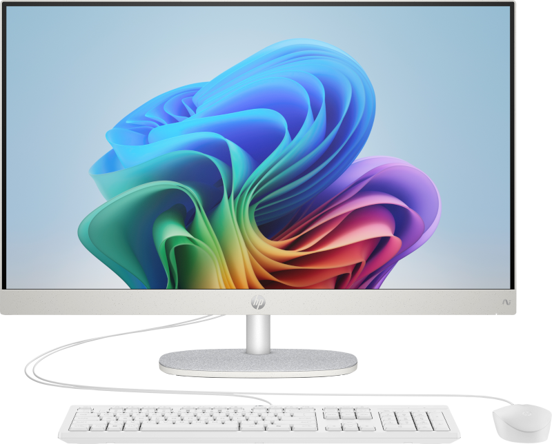 HP 24 AiO 24-cr0072ny Kompiuteris 23.8'' FHD IPS i5-1334U 16GB 512GB SSD FreeDos, Shell White